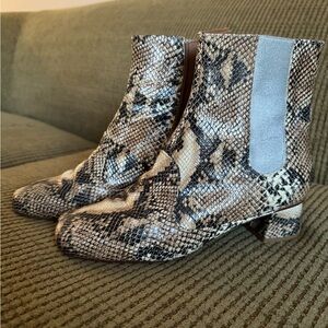 Snakeskin Ankle Boots by Finery London made in Spain
